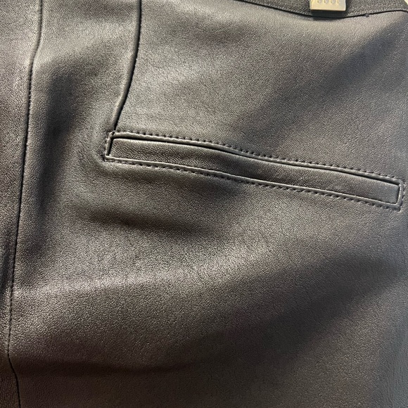 NWOT Helmut Lang Leather Leggings - Picture 4 of 5